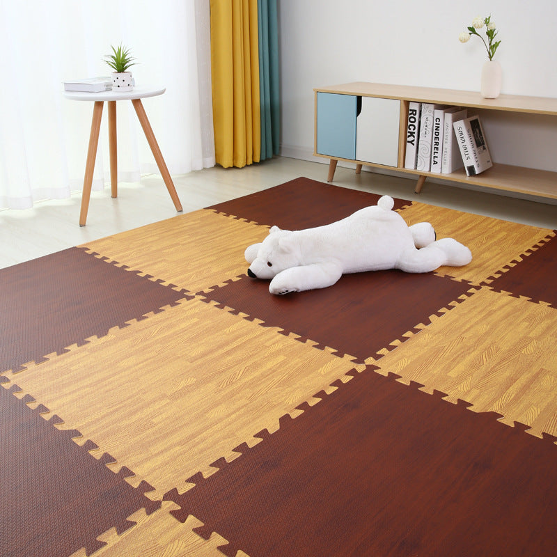 Foam Floor Mat Bedroom Splicing Mat Floor Mat Thickening Creeping Mat Wood Grain Puzzle Carpet