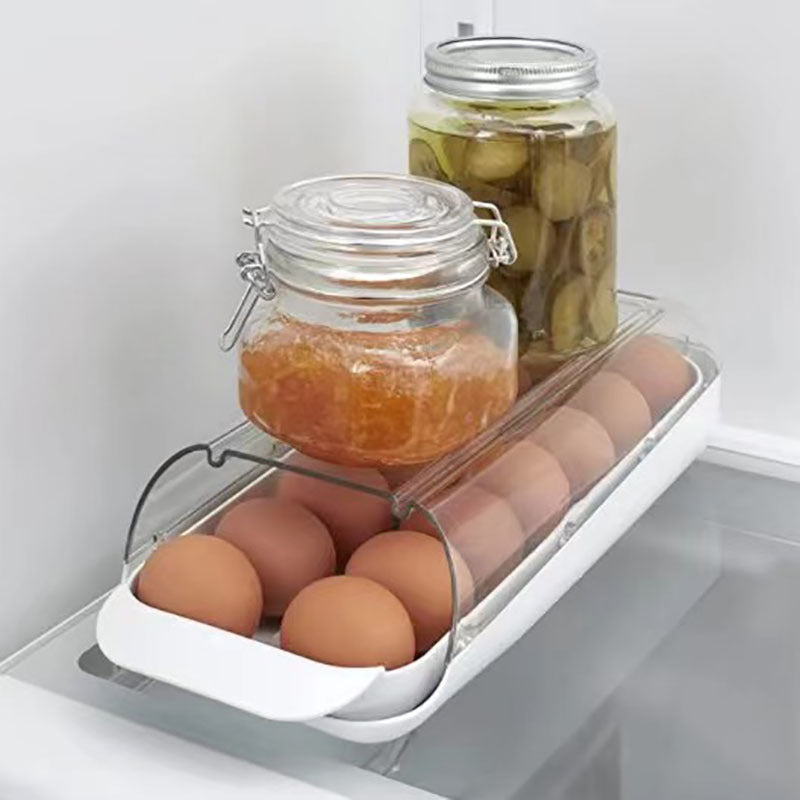 Refrigerator Egg Storage Rack Rolling Egg Dispenser